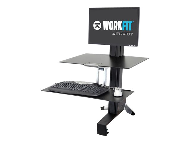 Ergotron WorkFit-S Single LD Workstation with Worksurface