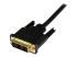 StarTech.com 1m (3.3 ft) Mini HDMI to DVI Cable, DVI-D to HDMI Cable (1920x1200p), 19 Pin HDMI Mini (C) Male to DVI-D Male, Digital Monitor Cable Adapter M/M, Single Link, Black - Närbild