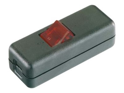 inter BÄR Series 8010 - in-line-switch - mellanliggande - svart hölje